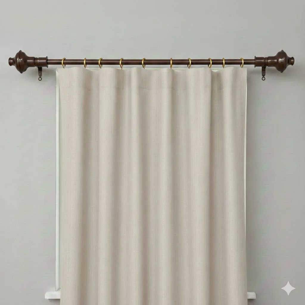 M S Curtain Bracket Brown (Set of 2pcs ) for 25mm pipe End Brackets (1069)