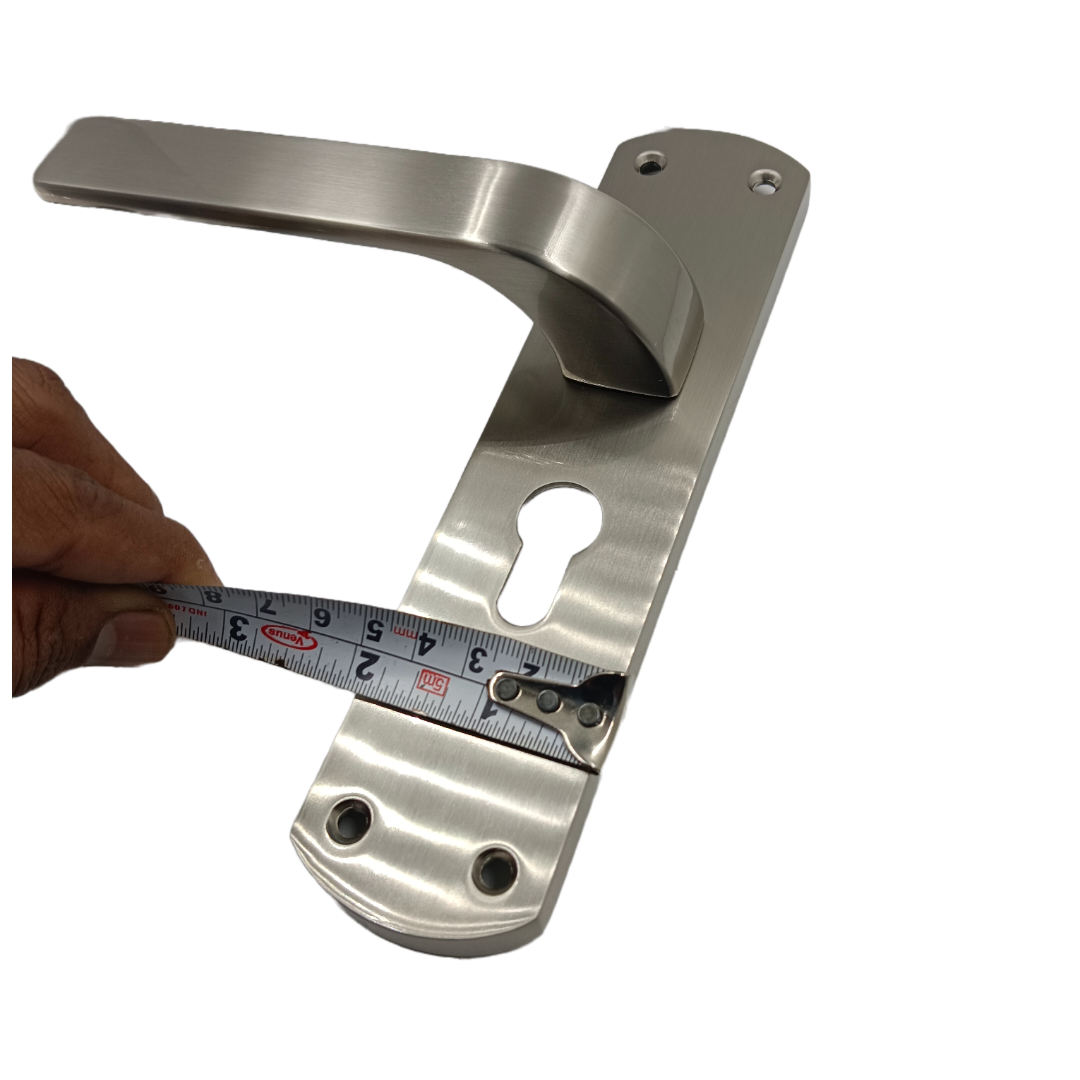 Europa mortise lock steel finish with handle,lock body and cylinder 7inch combo full set M516701S691SS 2 years warrenty (2344)