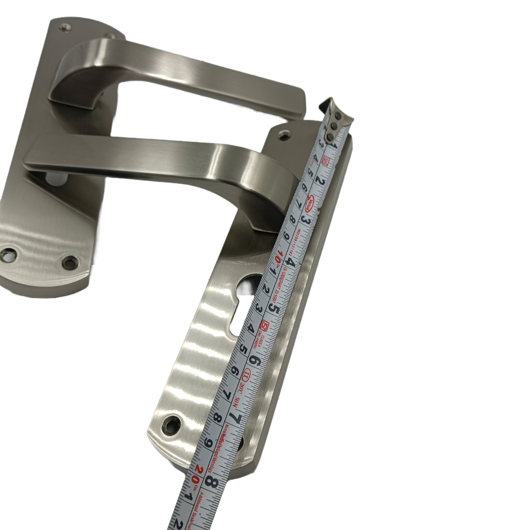 Europa mortise lock steel finish with handle,lock body and cylinder 7inch combo full set M516701S691SS 2 years warrenty (2344)