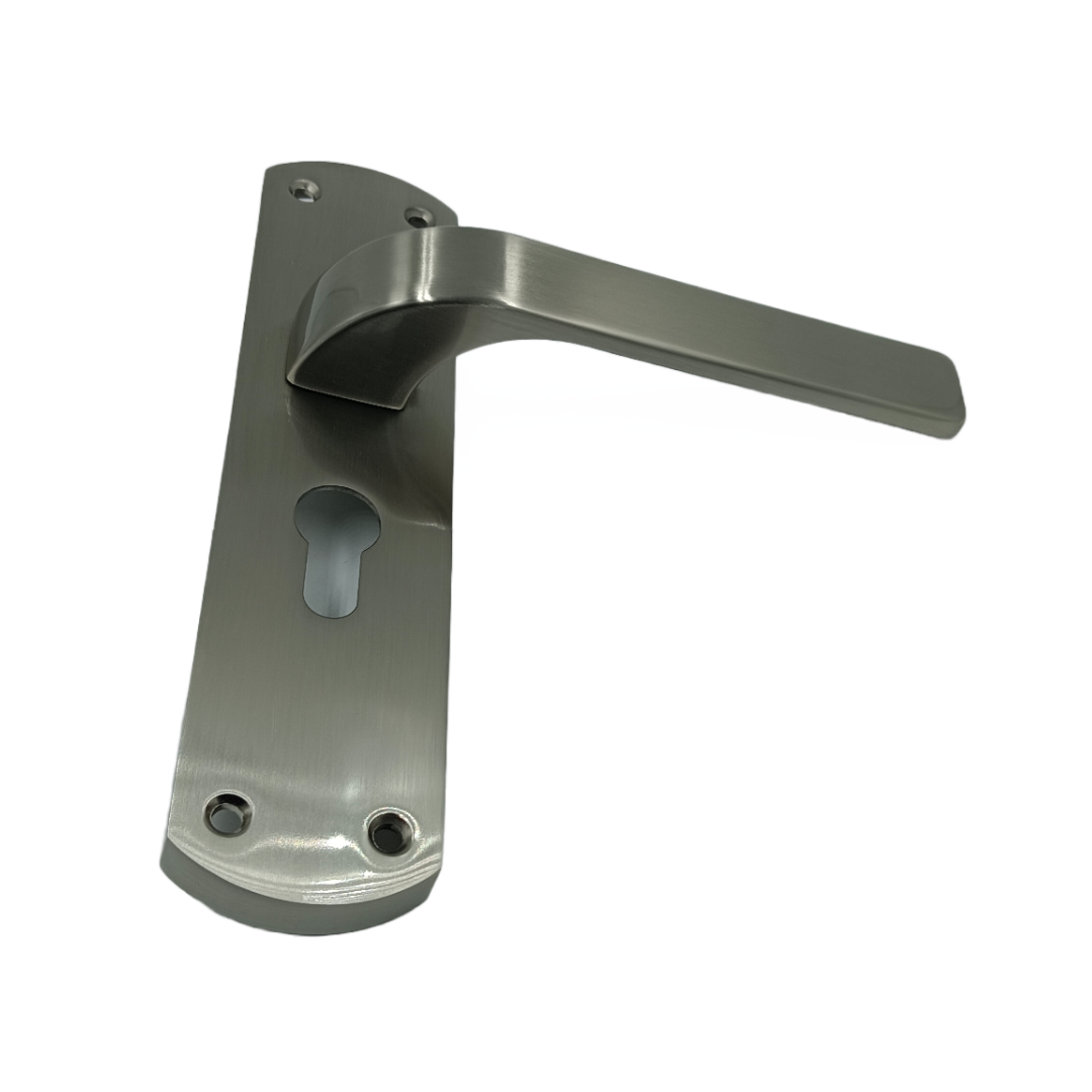 Europa mortise lock steel finish with handle,lock body and cylinder 7inch combo full set M516701S691SS 2 years warrenty (2344)