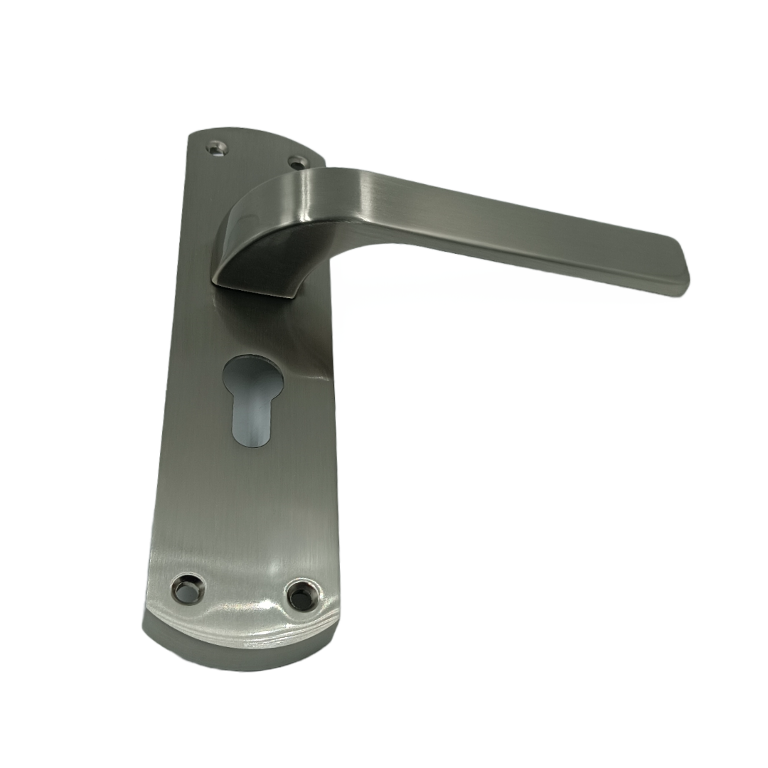 Europa mortise lock steel finish with handle,lock body and cylinder 7inch combo full set M516701S691SS 2 years warrenty (2344)