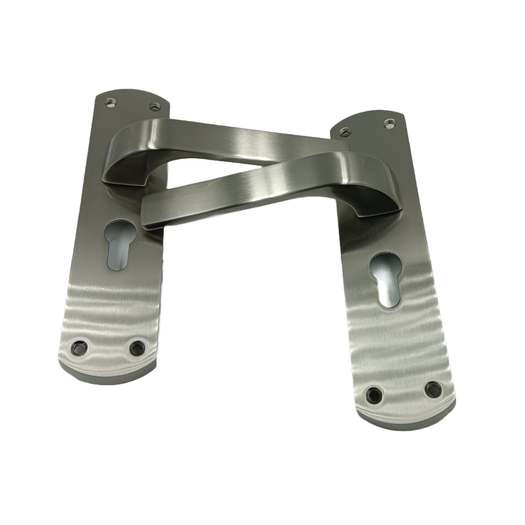 Europa mortise lock steel finish with handle,lock body and cylinder 7inch combo full set M516701S691SS 2 years warrenty (2344)