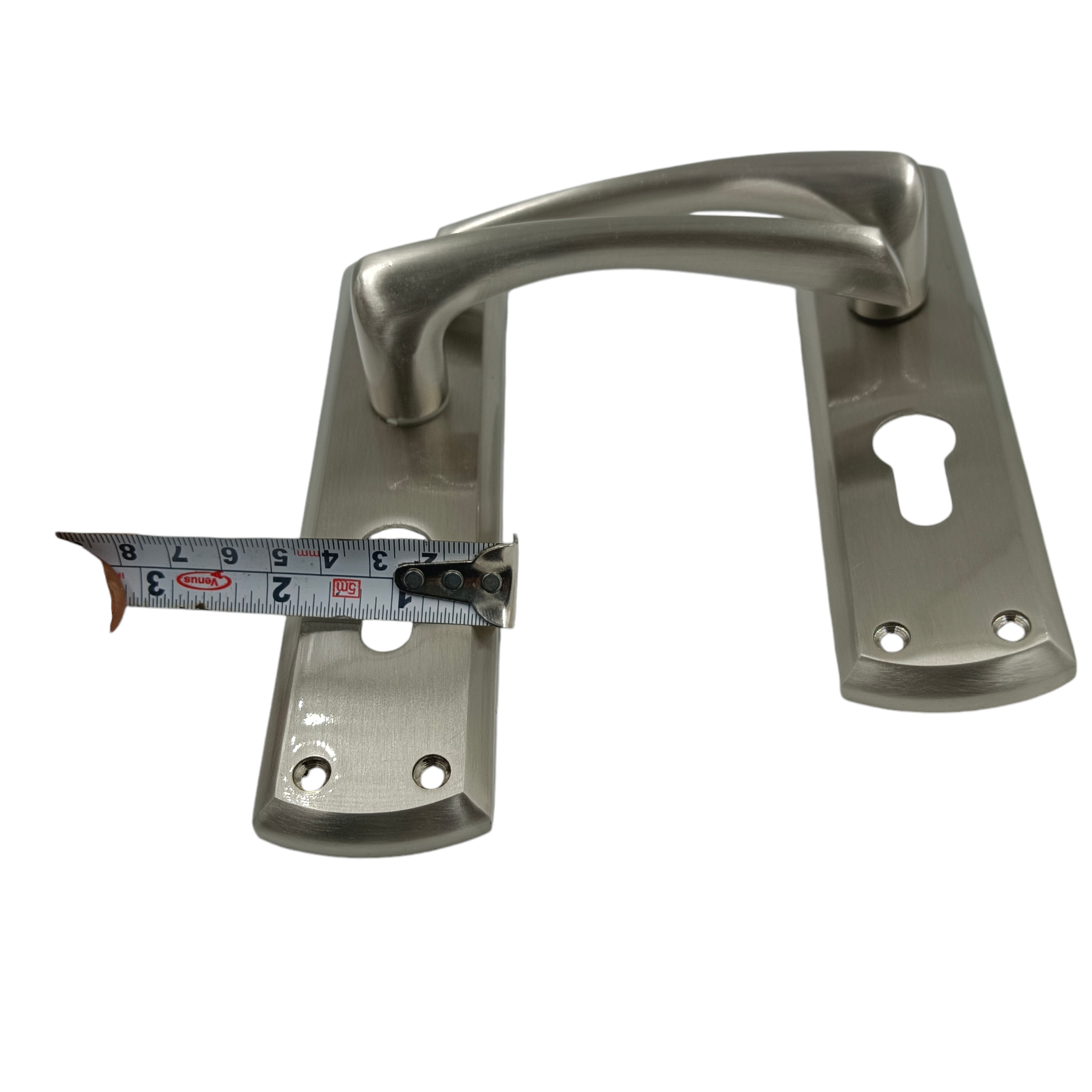 Godrej cylindrical Mortise lock 4492 satin finish door handle with lock set BM01 175mm 1 years warrenty 1ck ultra key (2342)