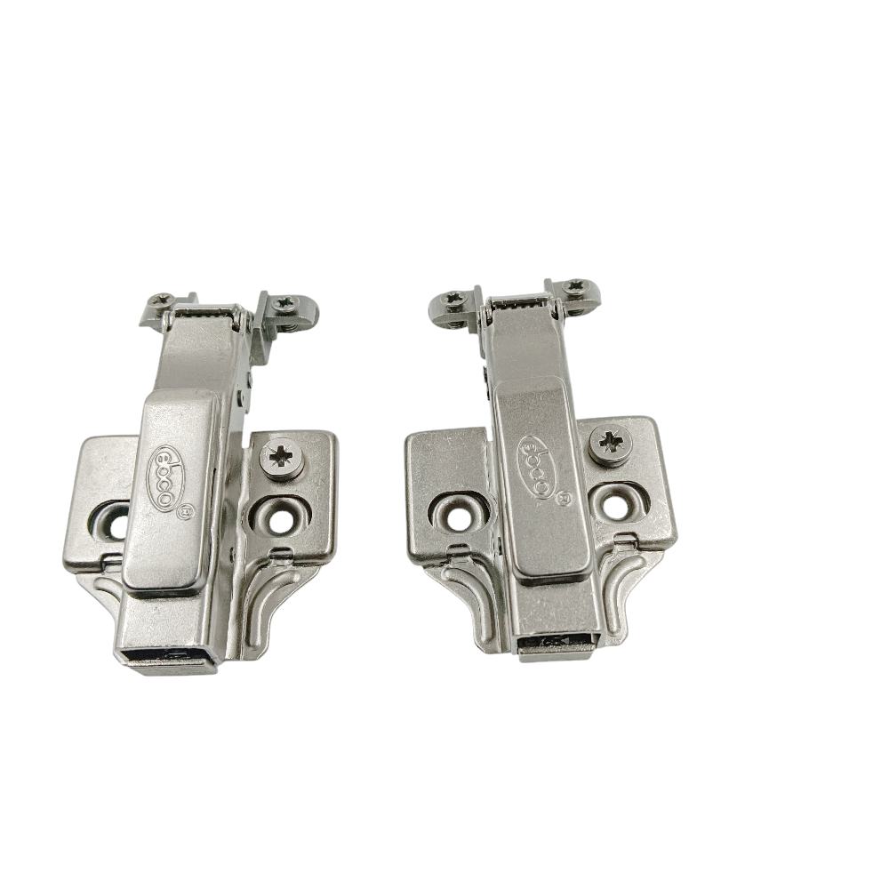 Ebco Aluminium profile Auto hinges 3D m.s soft close  HAP1 nickel finish 4hole 0 and 8 crank (2379)