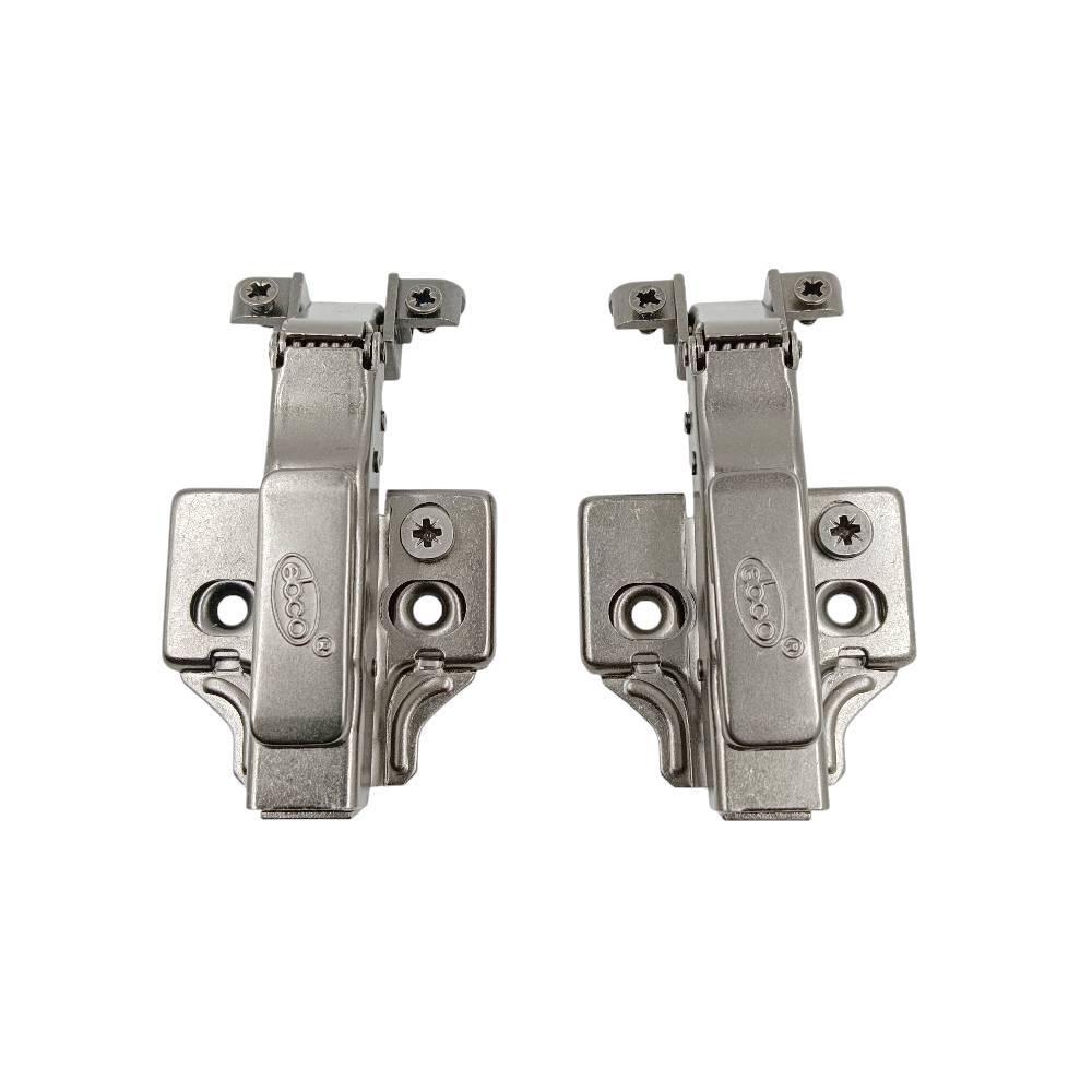 Ebco Aluminium profile Auto hinges 3D m.s soft close  HAP1 nickel finish 4hole 0 and 8 crank (2379)
