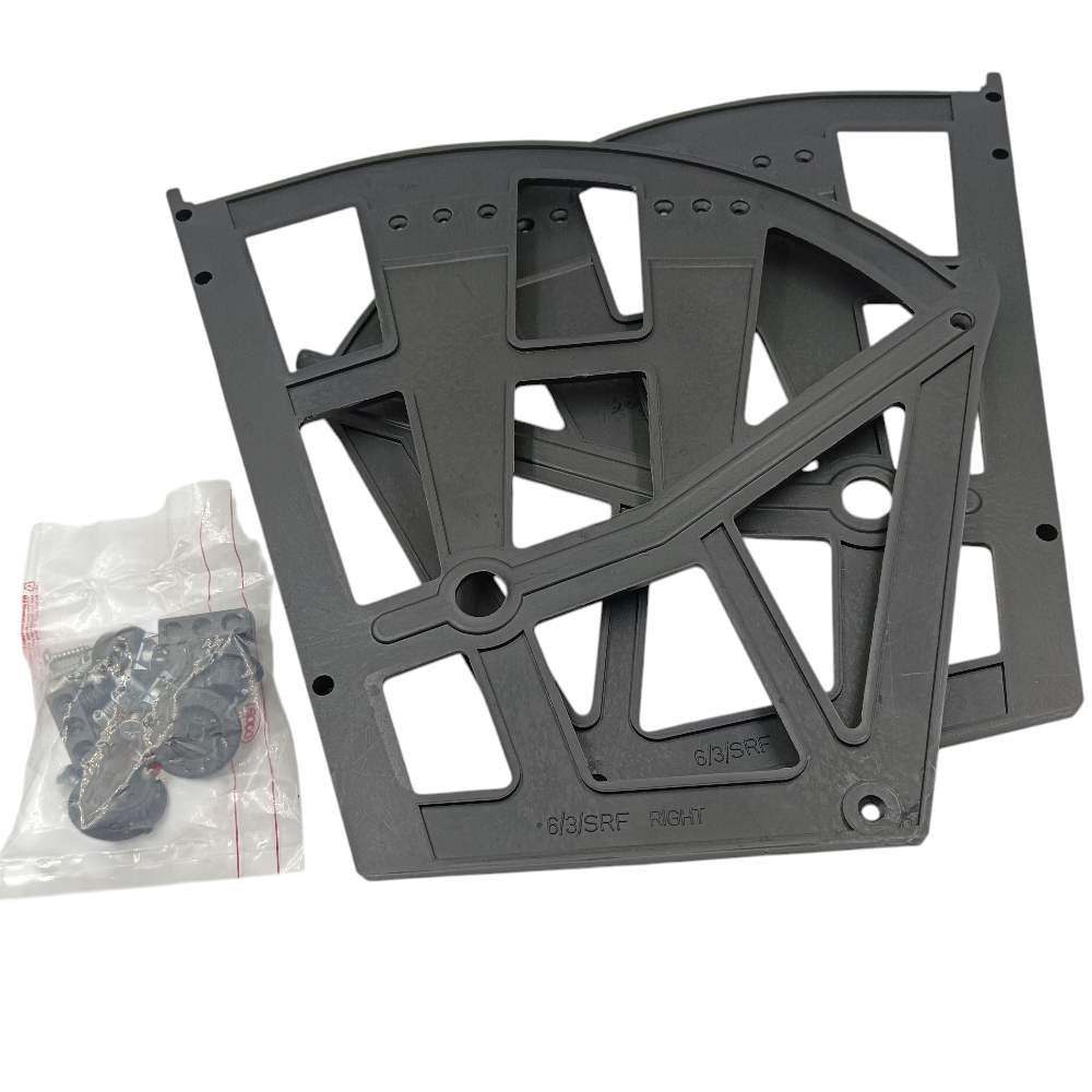 Ebco Shoe rack fitting 3 Layers 6/3/SRF/BL zipco pvc black shoe rack rolling Cabinet Fitting set of 2pcs only fittings (2375)