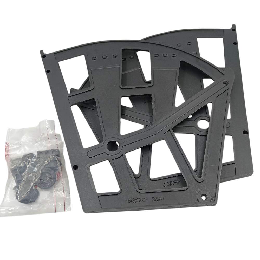 Ebco Shoe rack fitting 3 Layers 6/3/SRF/BL zipco pvc black shoe rack rolling Cabinet Fitting set of 2pcs only fittings (2375)