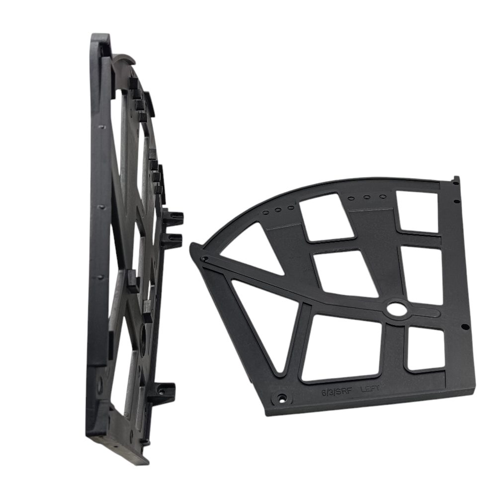 Ebco Shoe rack fitting 3 Layers 6/3/SRF/BL zipco pvc black shoe rack rolling Cabinet Fitting set of 2pcs only fittings (2375)