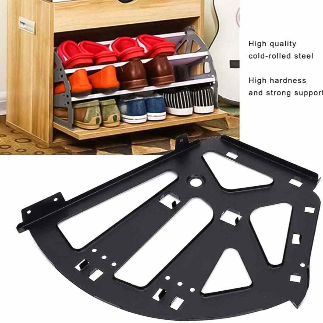 Ebco Shoe rack fitting 3 Layers 6/3/SRF/BL zipco pvc black shoe rack rolling Cabinet Fitting set of 2pcs only fittings (2375)