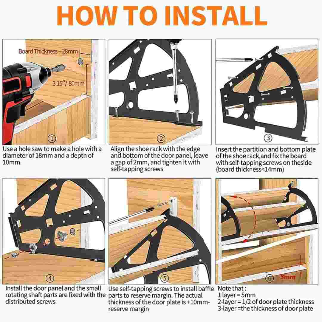 Ebco Shoe rack fitting 3 Layers 6/3/SRF/BL zipco pvc black shoe rack rolling Cabinet Fitting set of 2pcs only fittings (2375)