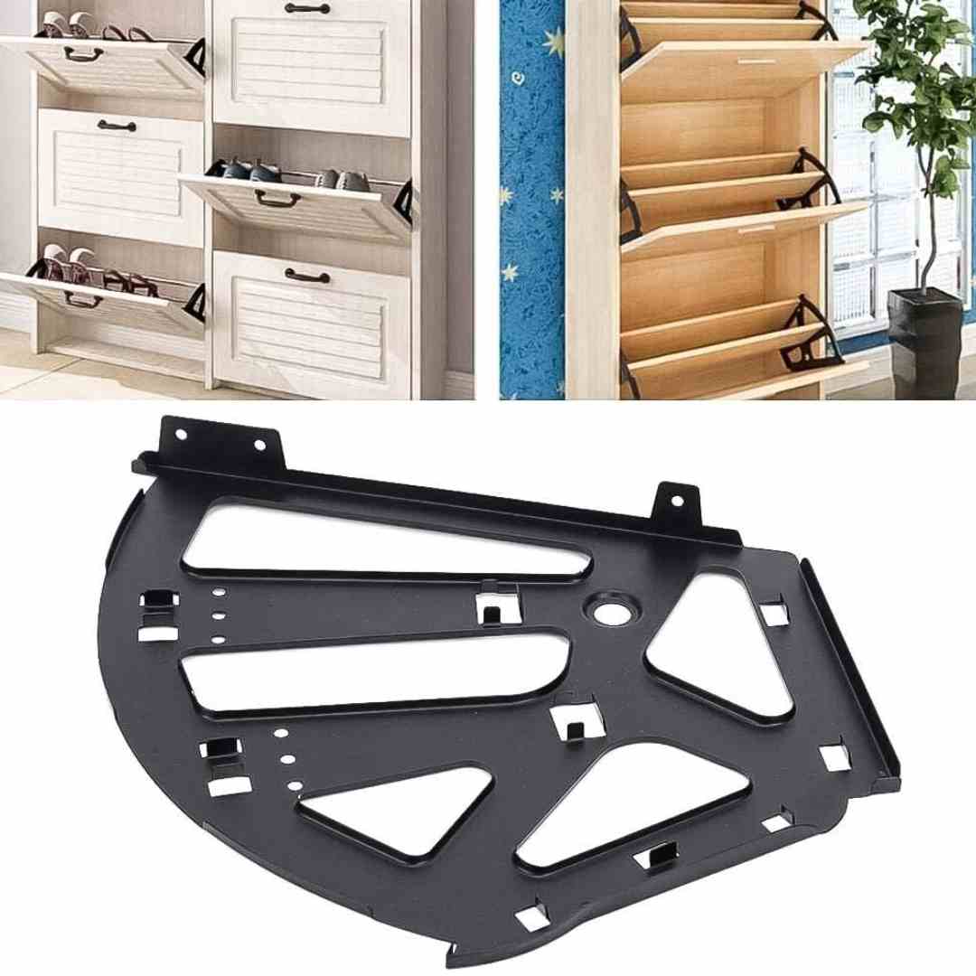 Ebco Shoe rack fitting 3 Layers 6/3/SRF/BL zipco pvc black shoe rack rolling Cabinet Fitting set of 2pcs only fittings (2375)