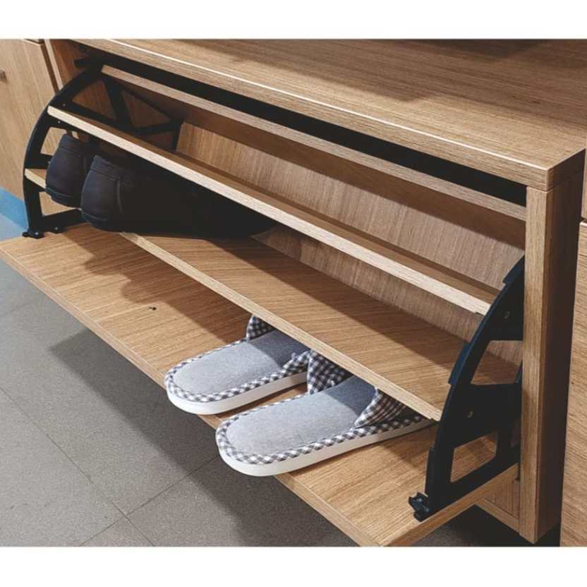 Ebco Shoe rack fitting 3 Layers 6/3/SRF/BL zipco pvc black shoe rack rolling Cabinet Fitting set of 2pcs only fittings (2375)