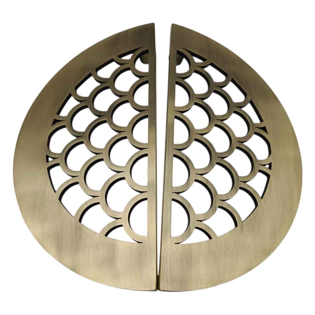 Maindoor handle antique half round double door 12" jali model 300mm (2410)