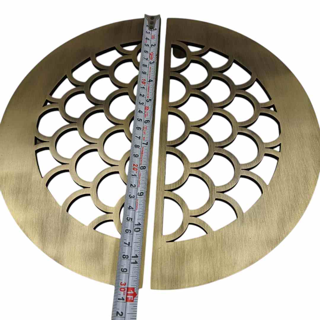 Maindoor handle antique half round double door 12" jali model 300mm (2410)