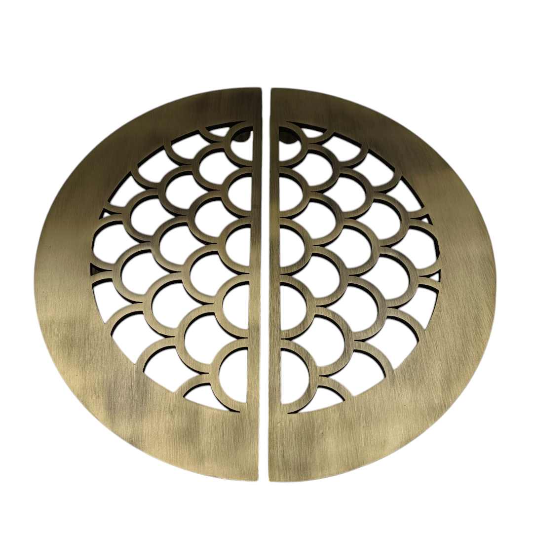 Maindoor handle antique half round double door 12" jali model 300mm (2410)