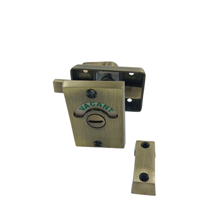 Indicator Turn latch Antique 3" Bolt Bathroom/Toilet Door Lock , Engaged/Vacant Privacy Latch(2424)