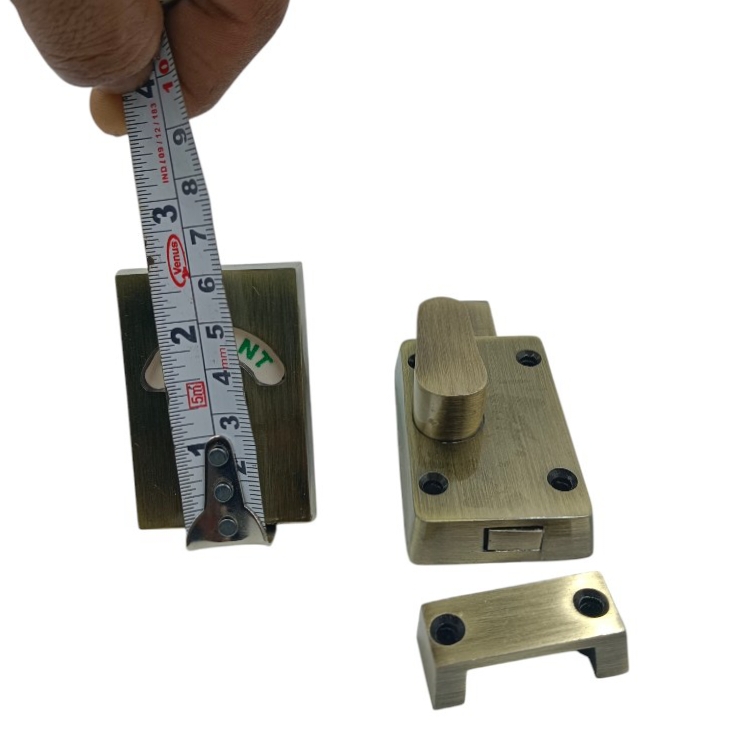 Indicator Turn latch Antique 3" Bolt Bathroom/Toilet Door Lock , Engaged/Vacant Privacy Latch(2424)