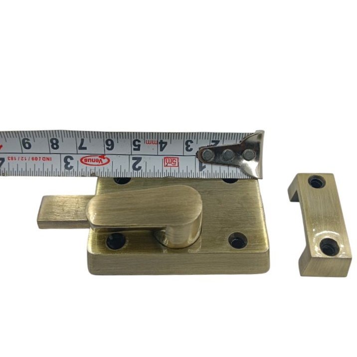 Indicator Turn latch Antique 3" Bolt Bathroom/Toilet Door Lock , Engaged/Vacant Privacy Latch(2424)