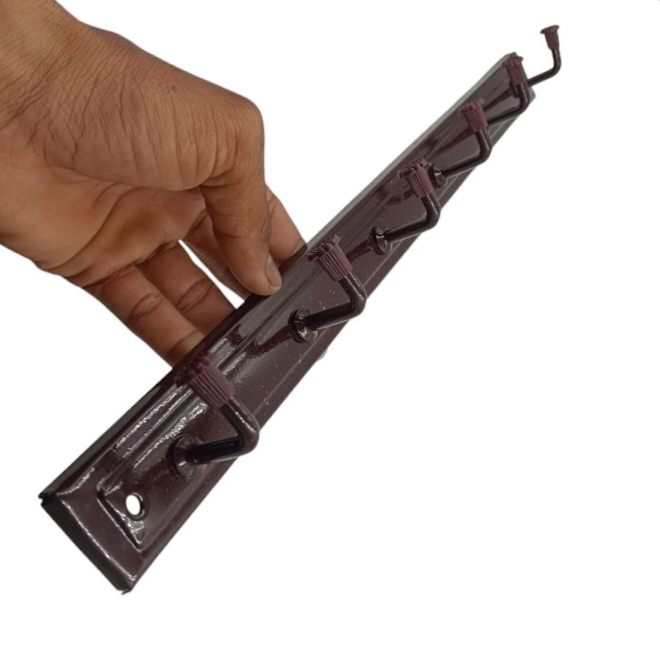 Cloth hanger brown powder coated single 6hook and 8hook regular (2420)