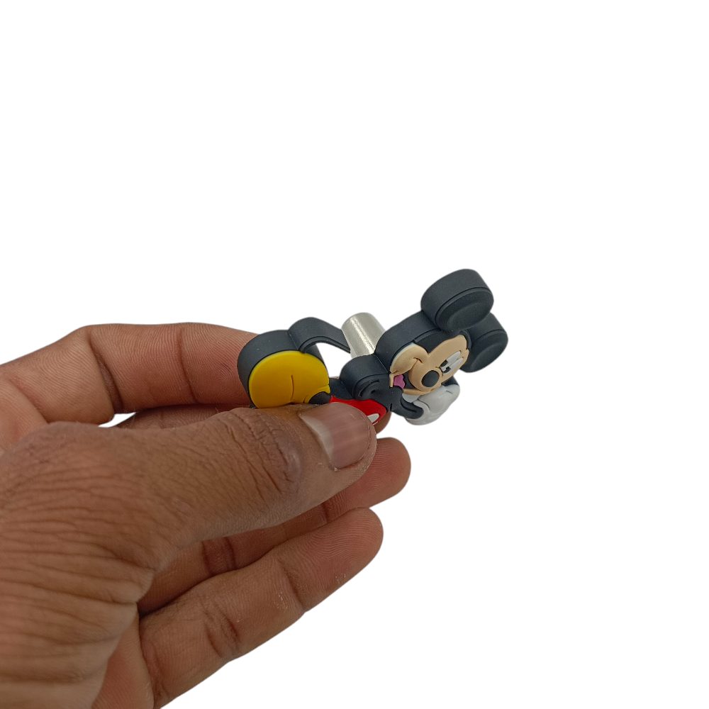 Drawer knob cabinet knob mickey mouse yellow red black children bedroom knob rubber (2430)