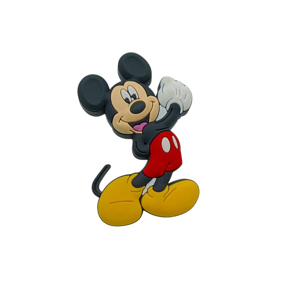 Drawer knob cabinet knob mickey mouse yellow red black children bedroom knob rubber (2430)