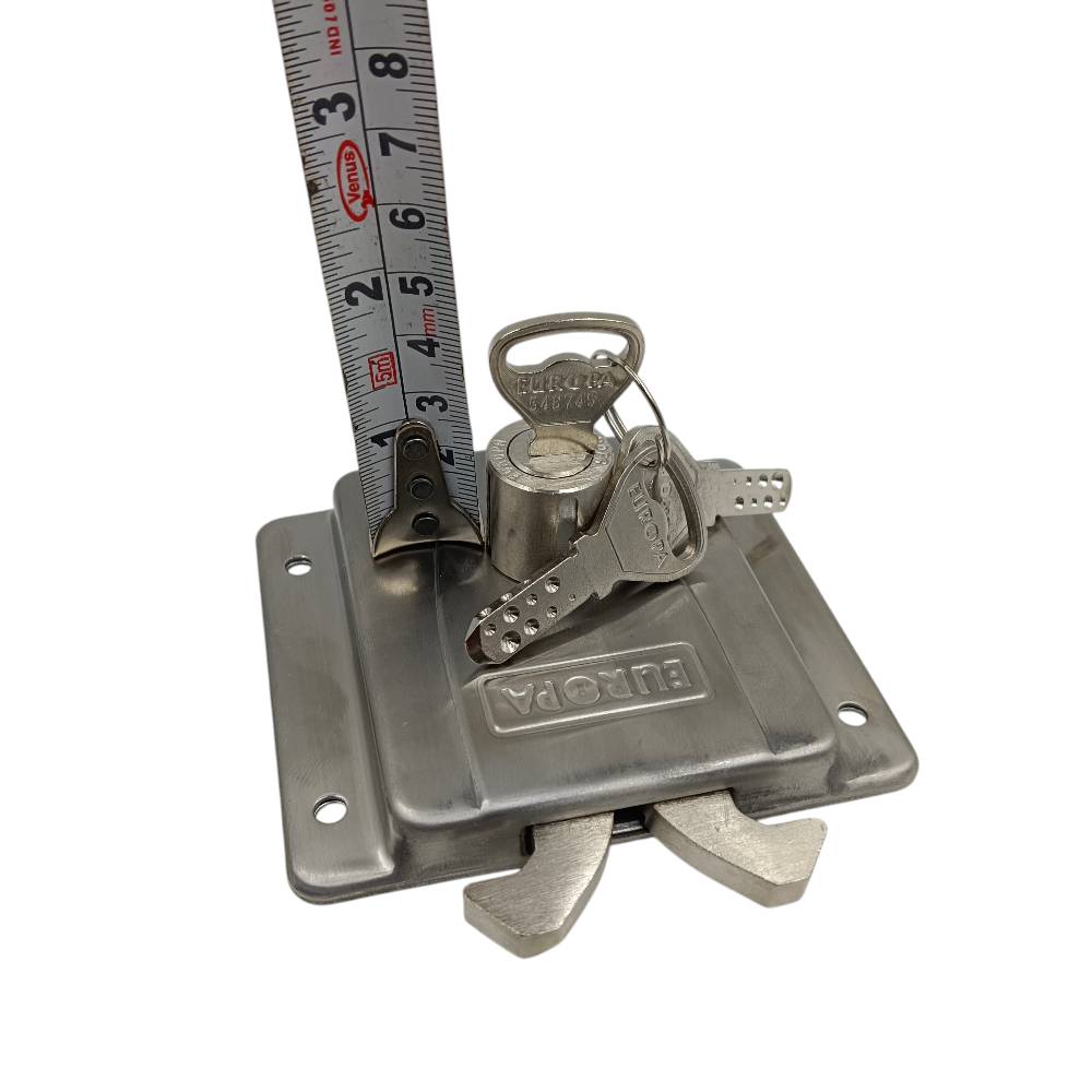 Europa sliding door lock 20mm F367sstw combo set of 2pcs furnito sliding wardrobe lock steel finish 15 years warrenty(2469)