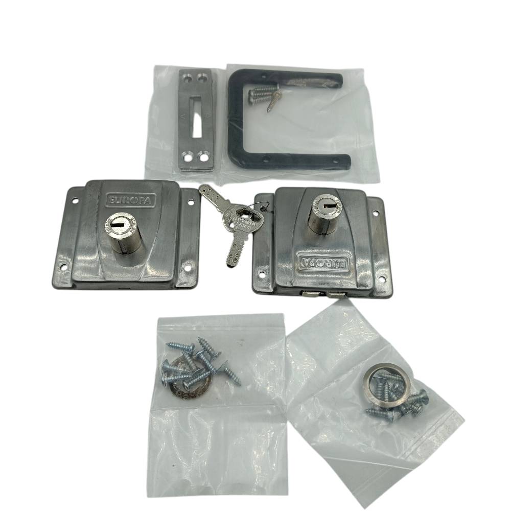 Europa sliding door lock 20mm F367sstw combo set of 2pcs furnito sliding wardrobe lock steel finish 15 years warrenty(2469)