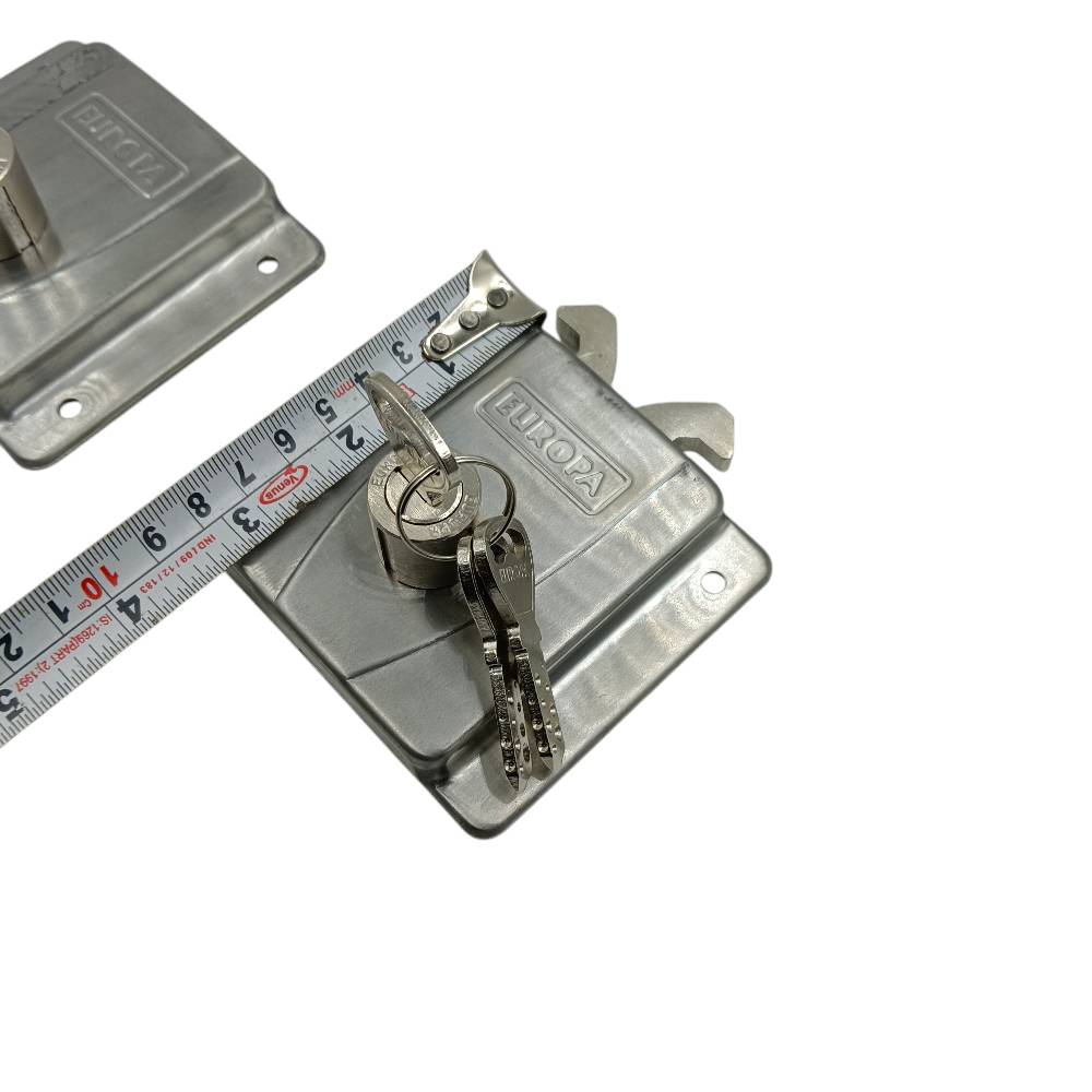 Europa sliding door lock 20mm F367sstw combo set of 2pcs furnito sliding wardrobe lock steel finish 15 years warrenty(2469)