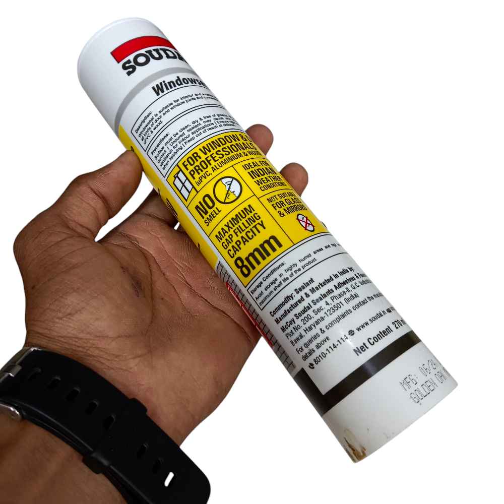 Silicone sealent golden brown colour soudal window seal 380gm gap filling (2488)