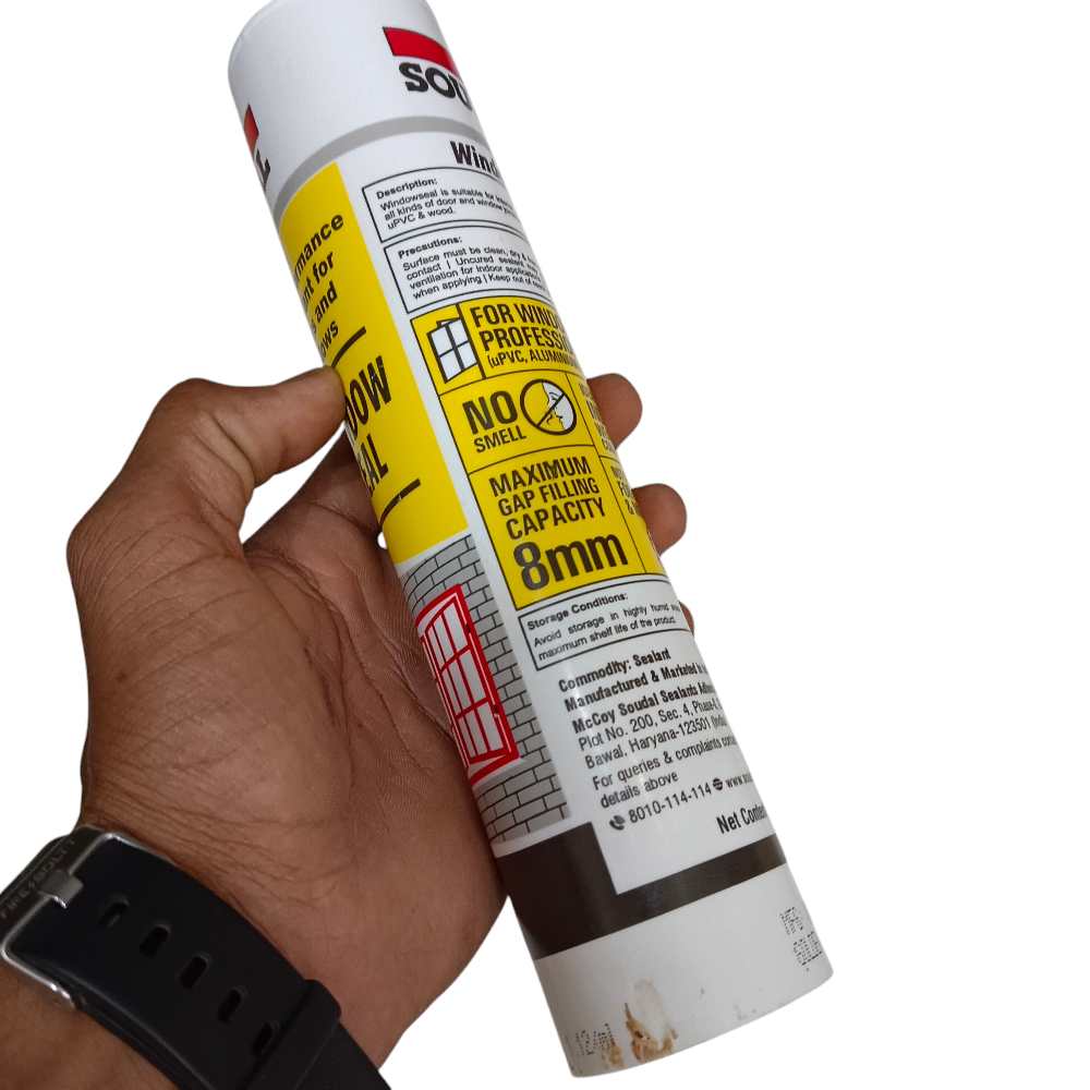 Silicone sealent golden brown colour soudal window seal 380gm gap filling (2488)