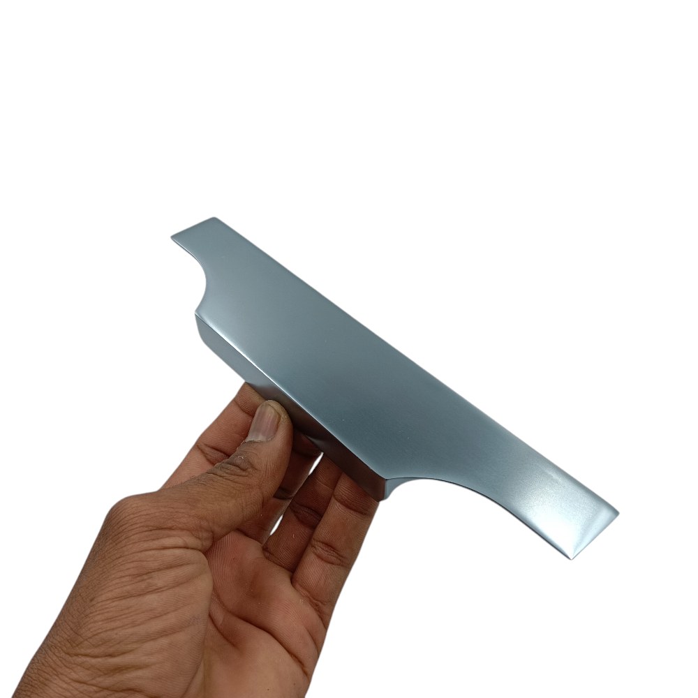 Kitchen Edge Profile handle glossy Grey finish back screw VI-03 nandini aluminium 8",10",12",16",18",20",24",30",36" (2519)