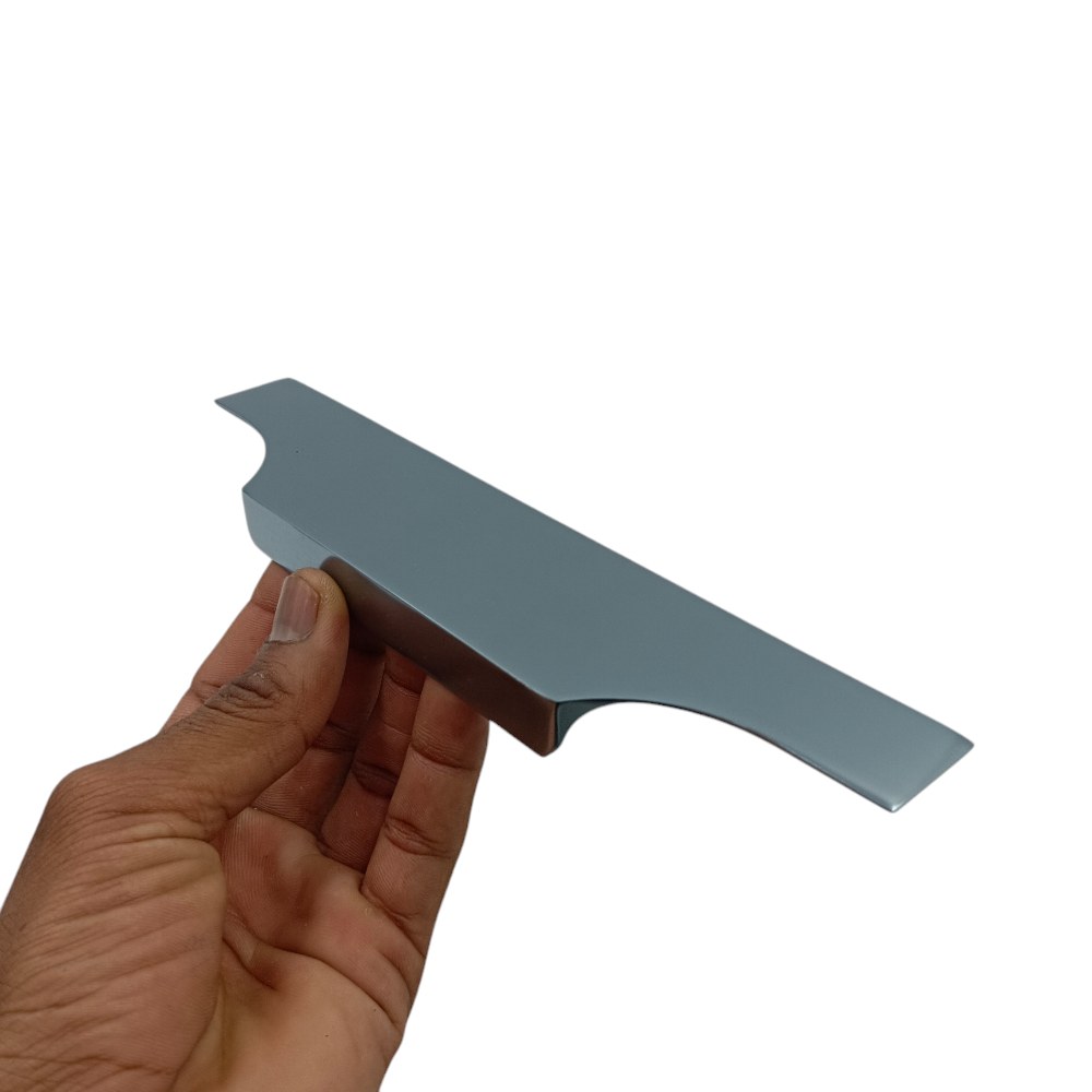 Kitchen Edge Profile handle glossy Grey finish back screw VI-03 nandini aluminium 8",10",12",16",18",20",24",30",36" (2519)