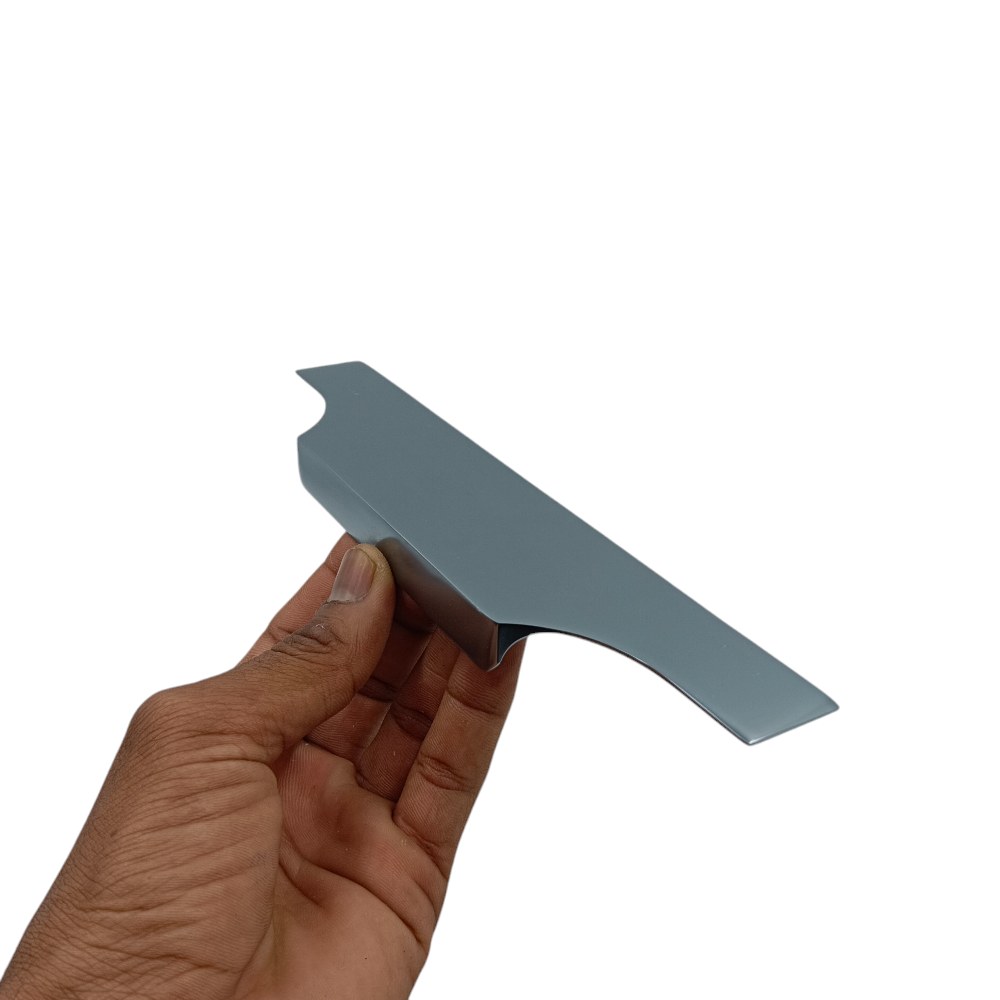 Kitchen Edge Profile handle glossy Grey finish back screw VI-03 nandini aluminium 8",10",12",16",18",20",24",30",36" (2519)