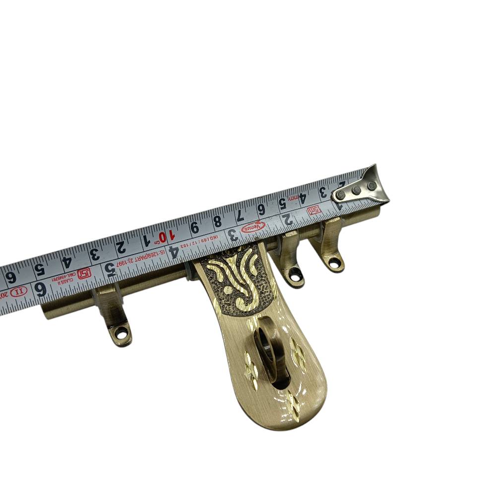 Aldrop brass antique ganpati 6inch diamont cutting (3+1 kutti) 12mm rod thickness meenakshi-638 (2525)