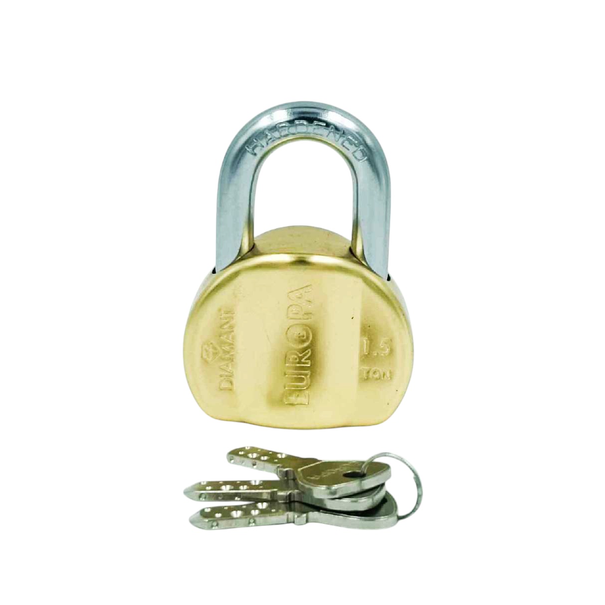 Europa L358BM Brass Diamant Padlock with Advanced DLSB Technology and 11-Pin 3 Dimple Keys Security 15 years warrenty(1003)