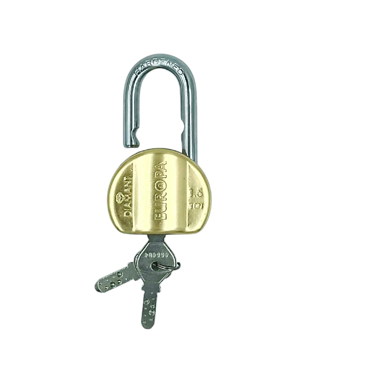 Europa L358BM Brass Diamant Padlock with Advanced DLSB Technology and 11-Pin 3 Dimple Keys Security 15 years warrenty(1003)