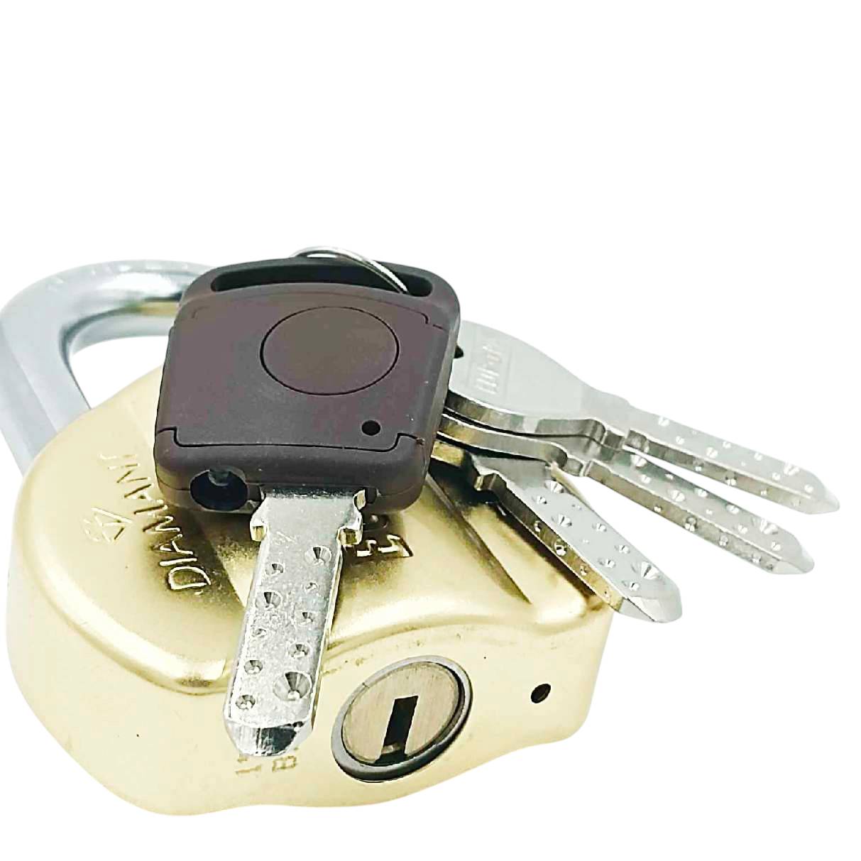 Europa L365BM Brass Finish Diamant Padlock with Advanced Security and 15-Year Warranty 4keys(1005)