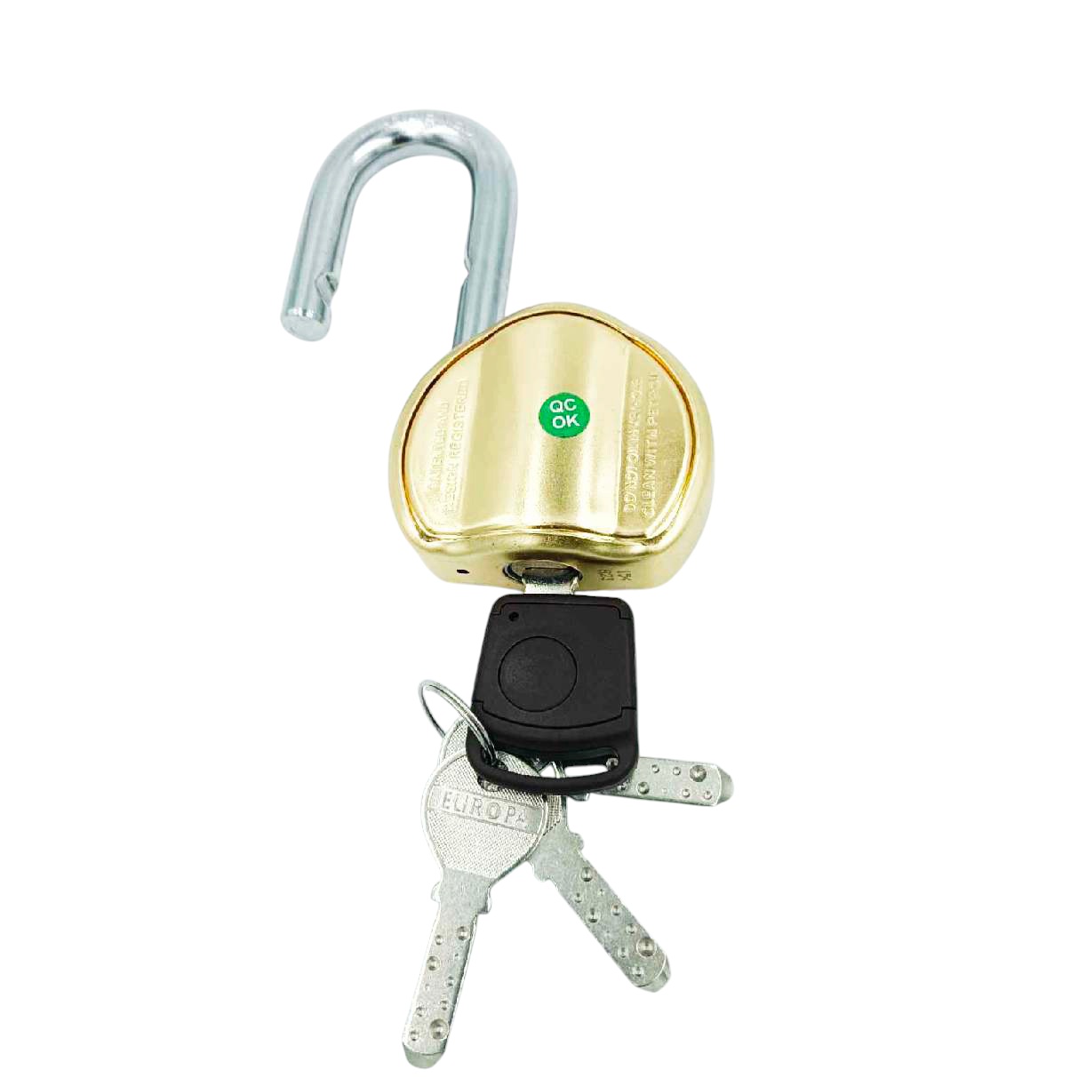 Europa L365BM Brass Finish Diamant Padlock with Advanced Security and 15-Year Warranty 4keys(1005)