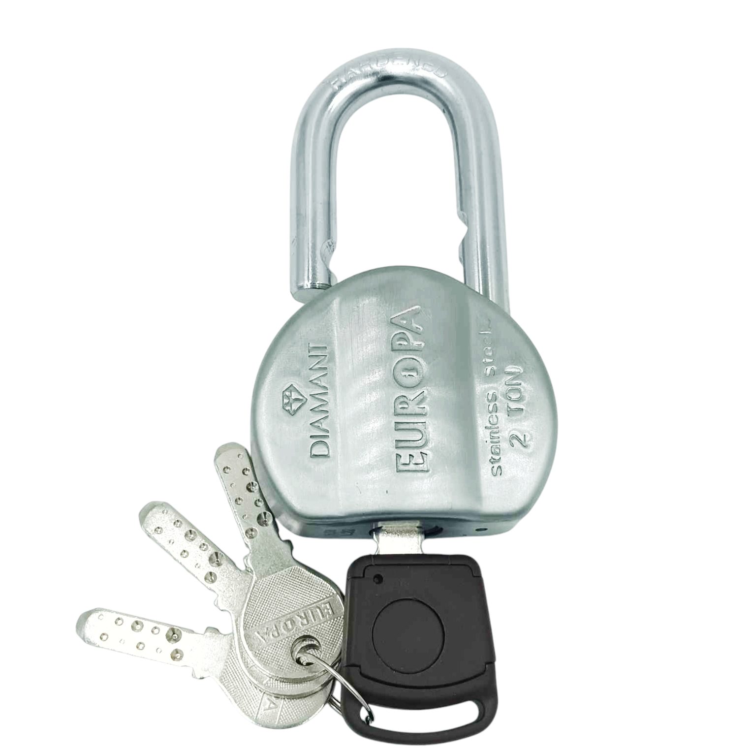 Europa L365SS Satin Finish Diamant Padlock with Advanced DLSB Technology and 14-Pin 4 Dimple Key Security 15 years warrenty(1004)