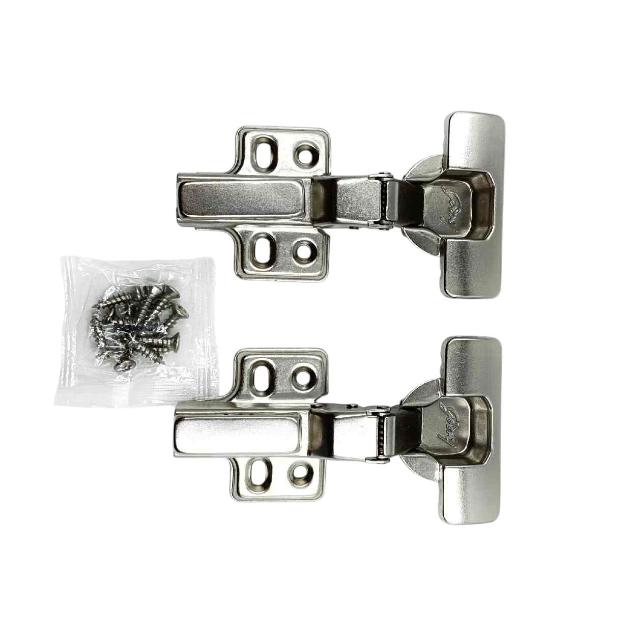 Godrej Autohinges hydrolic soft close 4hole slip on cabinet hinge 0-2226,8-2227,16-2228 m.s (mild steel) nickel plated 1 year warrenty (1541)