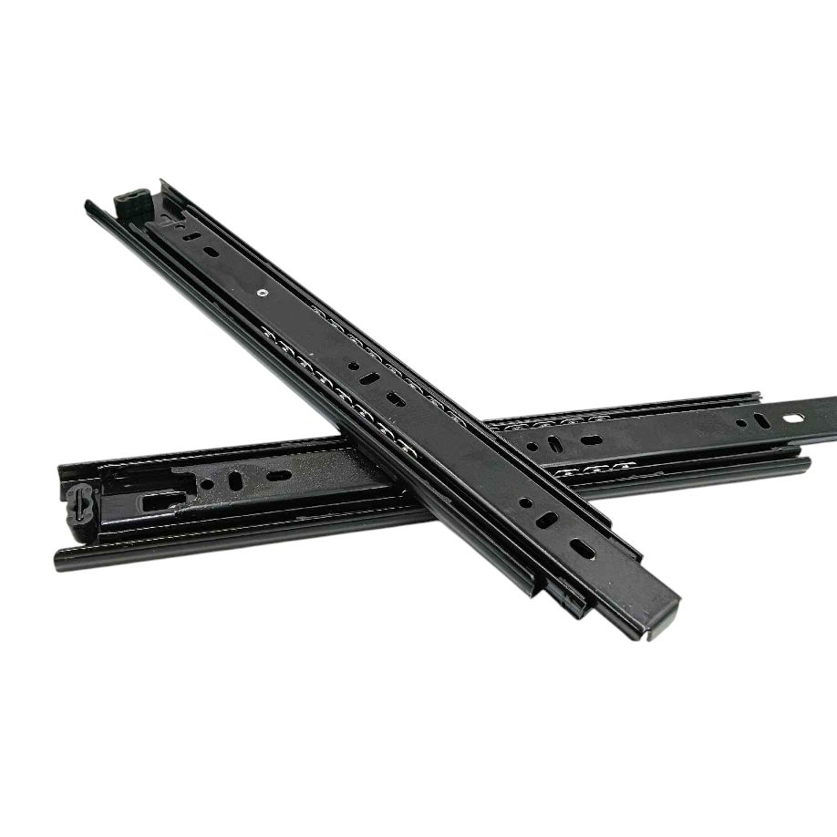 Telescopic channel spider drawer channel black 35kg capacity heavy 10" to 20"(1760)