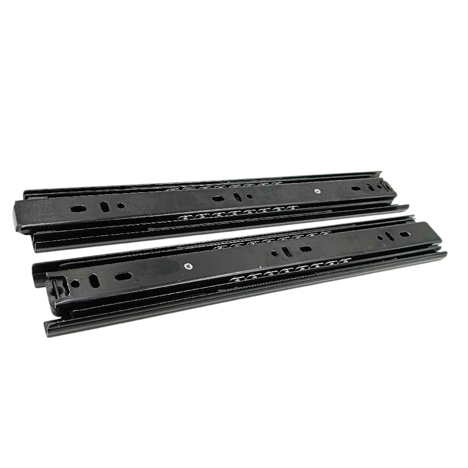Telescopic channel spider drawer channel black 35kg capacity heavy 10" to 20"(1760)