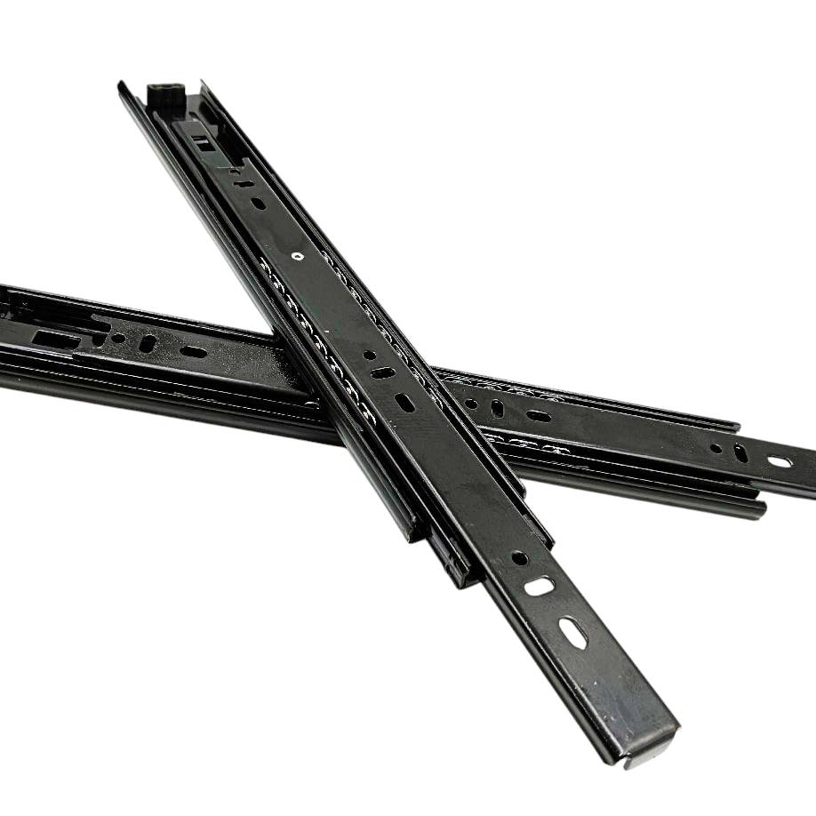 Telescopic channel spider drawer channel black 35kg capacity heavy 10" to 20"(1760)