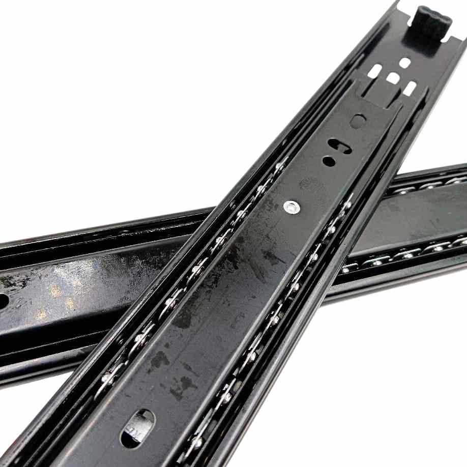 Telescopic channel spider drawer channel black 35kg capacity heavy 10" to 20"(1760)