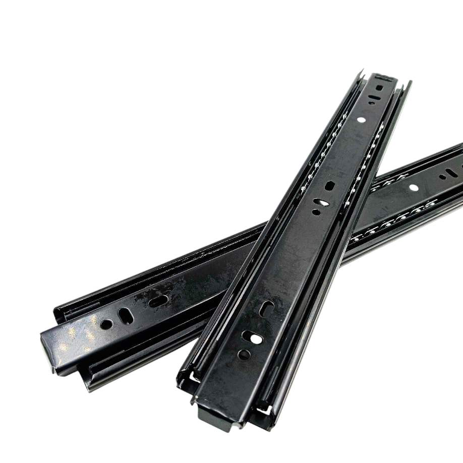 Telescopic channel spider drawer channel black 35kg capacity heavy 10" to 20"(1760)