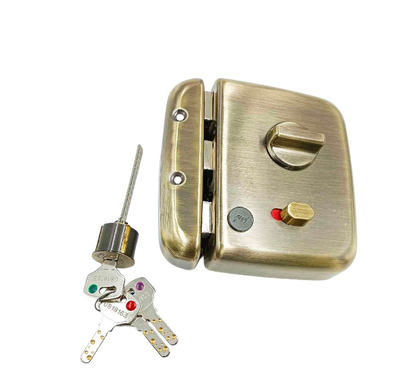 Godrej maindoor lock 4454 centaur ultra XL+1ck AB for double doors 15 years warranty antique finish free installation (1348)