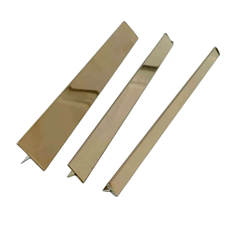 T patti s.s 304 pvd Rosegold finish 8mm,12mm,20mm width 10ft length (1007)