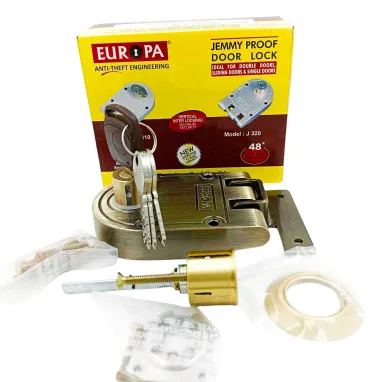 Europa Maindoor lock for double door J320AB 2ck  both side key vertibolt 15 years warranty (1021)