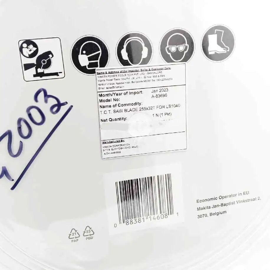 Makita Aluminium Cutting Blade 32Teeth 10inch | Carbide Tipped Circular Saw Blade 255×25.4mm A-83696(1036)