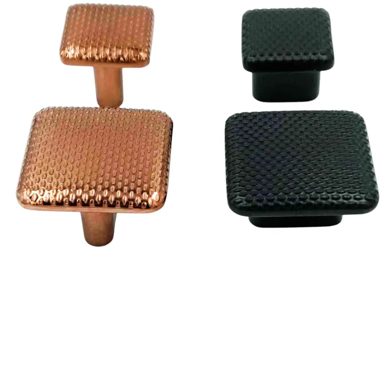 Drawer knob square dot knob Rosegold and black 25mm and 35mm(1047)